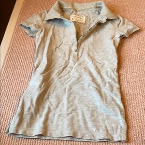 Aeropostale grey collared shirt.